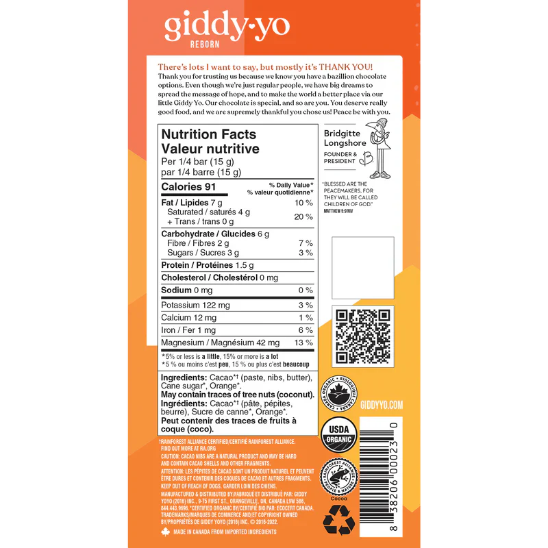 Orange Crunchy Dark Chocolate
