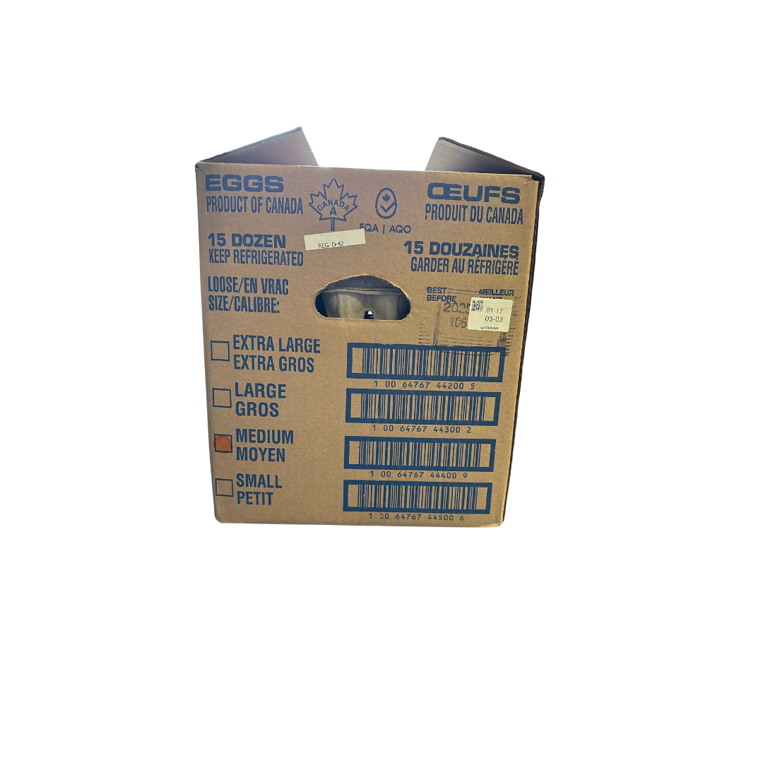 Medium Brown Free Run Eggs - Case of 180