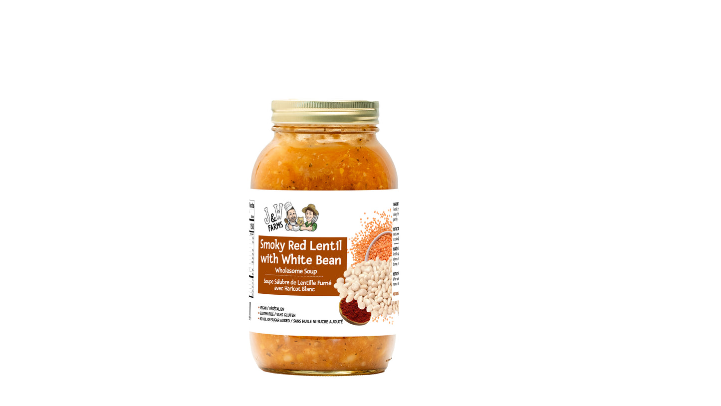 Smoky Red Lentil With White Bean Soup - Case of 6