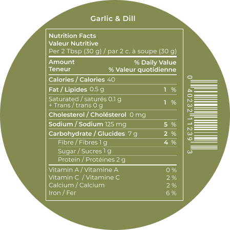 Roasted Garlic & Dill