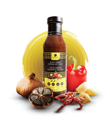 Black Garlic Harissa Hot Sauce — Gluten-Free • No Added Salt • No Sugar • No Vegetable Oils • Case (12 x 355 ml)