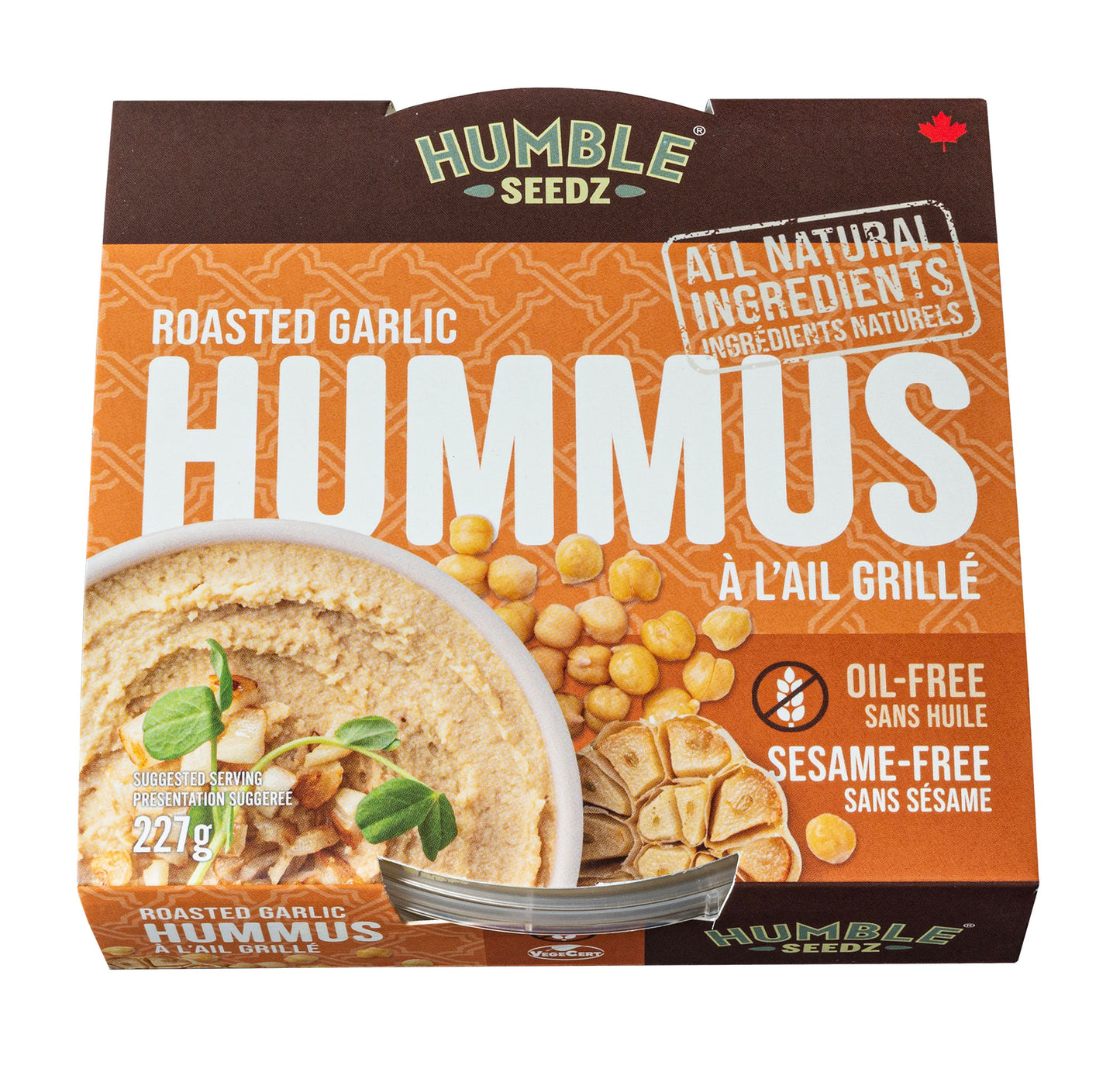 Humble Seedz Roasted Garlic Hummus