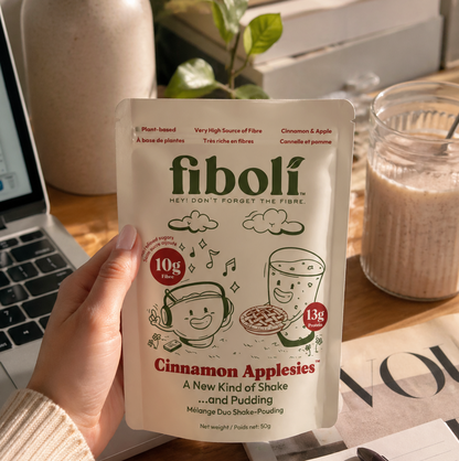 A case of High-Fibre Real Vanilla Cinnamon Apple Mix