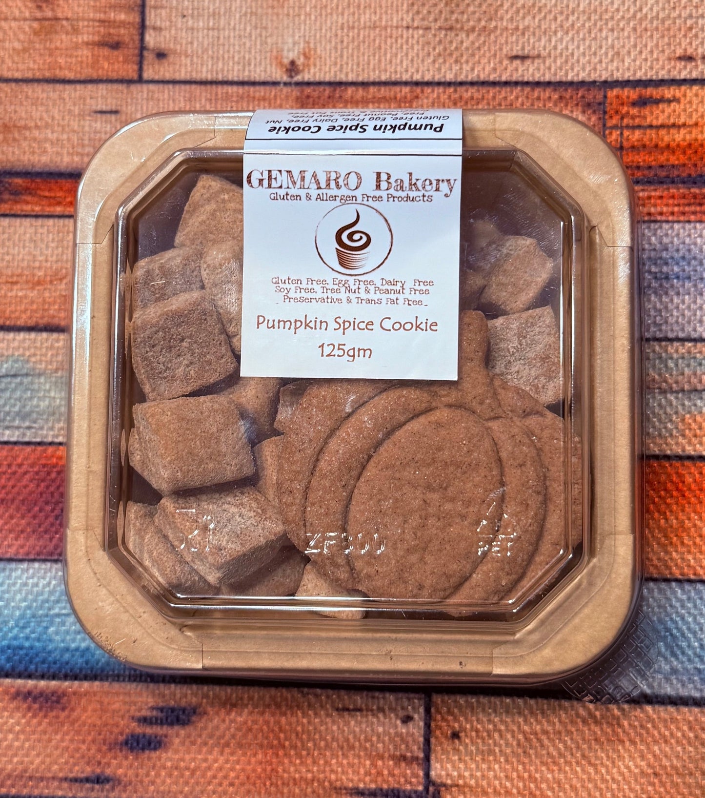 Gluten Free Cookie - Pumpkin Spice (6 per case 125gm each)