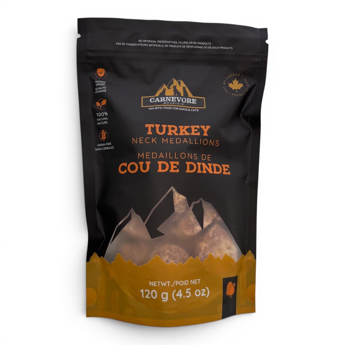 Turkey Neck Dog Treats – Freeze Dried Medallions
