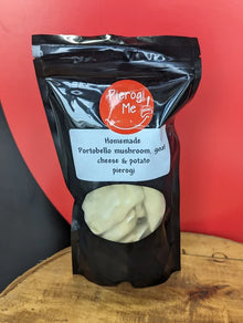 Case of Portobello Mushroom, Goat cheese & Potato Pierogies
