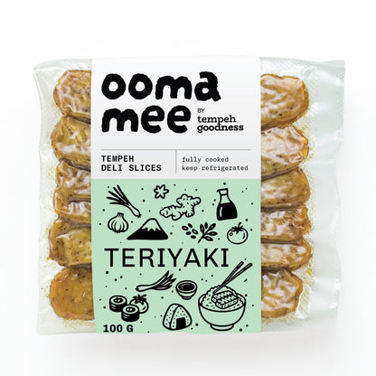 Teriyaki – oomamee Tempeh Deli Slices – 12 per case