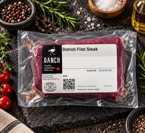 Ostrich filet steak