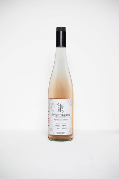 Non-Alcoholic Probiotic Prosecco Alternative (Peach & Honey) (12 x 750 mL Bottles)