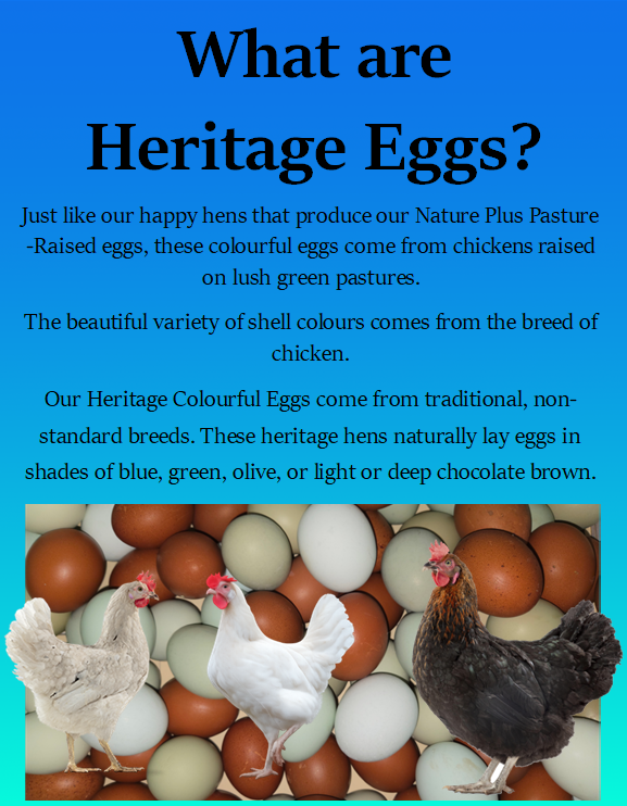 Heritage eggs