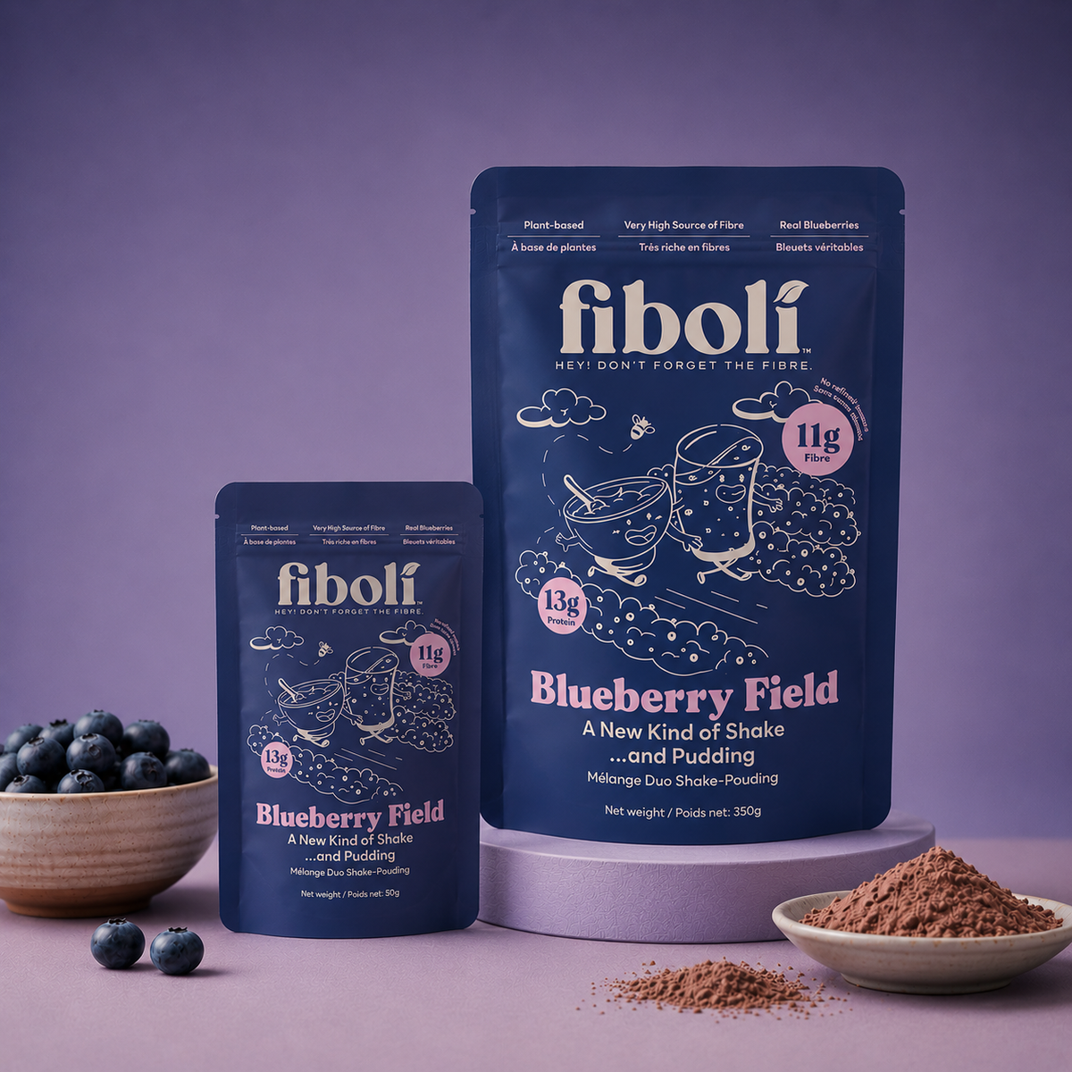 A case of High-Fibre Blueberry Breakfast Mix