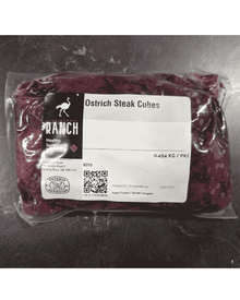 Ostrich steak cubes