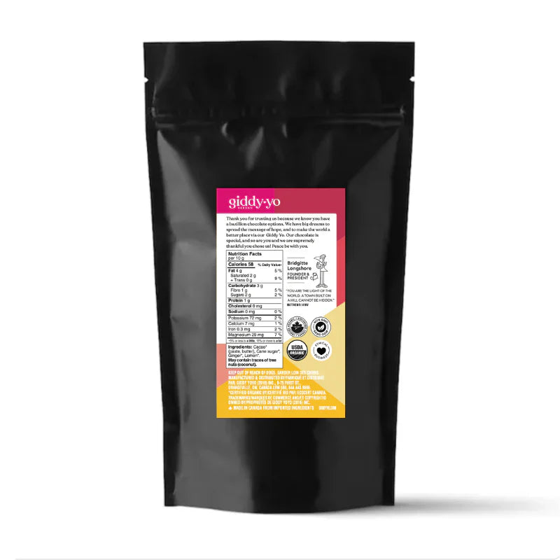 Ginger Lemon Dark Chocolate