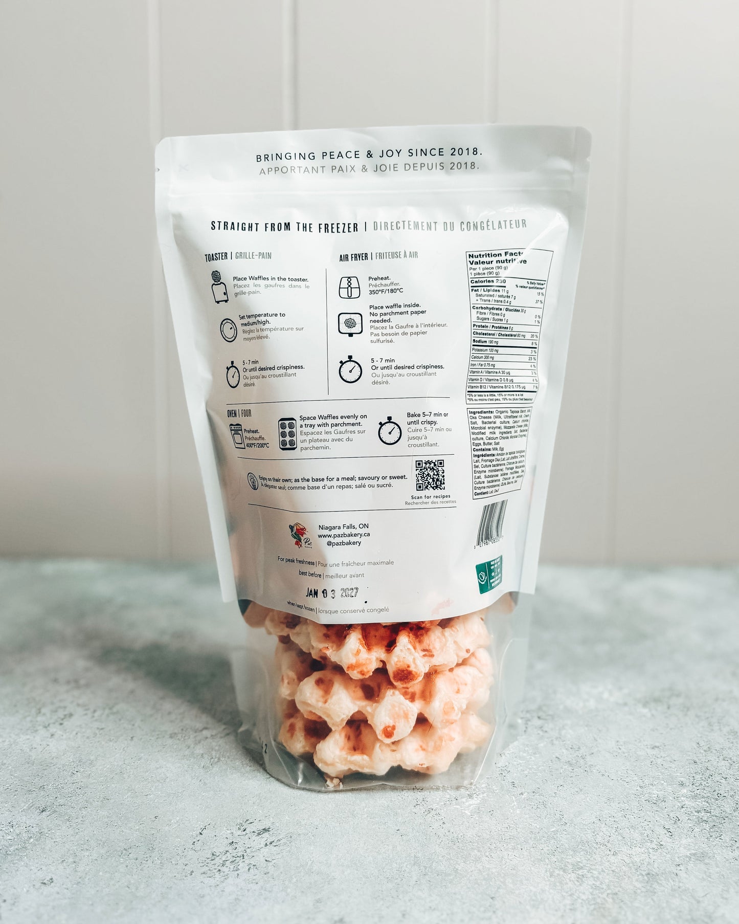 Cheese Dots Waffles